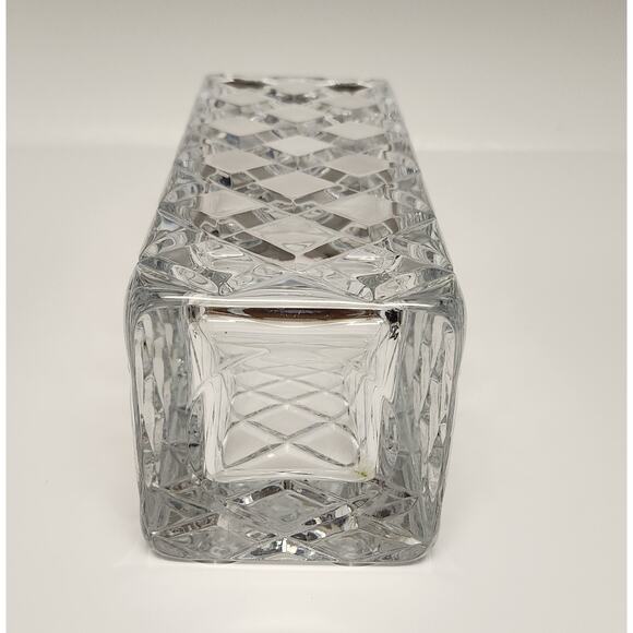 MIKASA Vintage Diamond Crystal 10" Heavy Square Shape - Picture 3 of 7